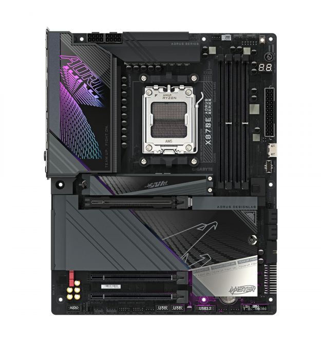 Gigabyte Материнская плата X870E AORUS MASTER sAM5 X870 4xDDR5 M.2 HDMI Typc-C ATX