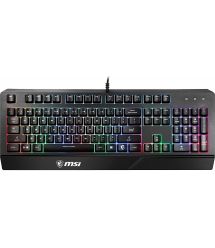 MSI Клавиатура мембранная Vigor GK20 UA 104key, USB-A, EN/UKR/RU, ColorLED, черный