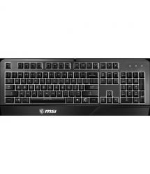 MSI Клавиатура мембранная Vigor GK20 UA 104key, USB-A, EN/UKR/RU, ColorLED, черный