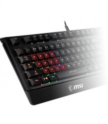 MSI Клавиатура мембранная Vigor GK20 UA 104key, USB-A, EN/UKR/RU, ColorLED, черный