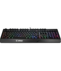 MSI Клавиатура мембранная Vigor GK20 UA 104key, USB-A, EN/UKR/RU, ColorLED, черный