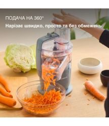 Kenwood Комплект кух.,машина+измельчитель+миксер Go, 800Вт, чаша-металл, корпус-металл, насадок-3, синий