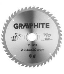Neo Tools Диск пильный Graphite по дереву, 235х30мм, 48 зубов