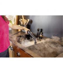 Karcher Пароочиститель SC 4 Deluxe Iron, 2200Вт, 1300мл, 4Бар, утюг, швабра, белый