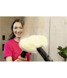 Karcher Пароочиститель SC 4 Deluxe Iron, 2200Вт, 1300мл, 4Бар, утюг, швабра, белый