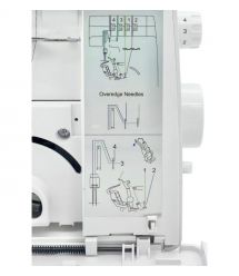 Minerva Оверлок SmartLock 350, 91Вт, 13 оп., (4, 3, 2-х ниточные швы), белый