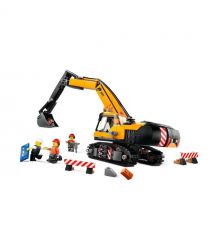 LEGO Конструктор City Жолтый строительный экскаватор