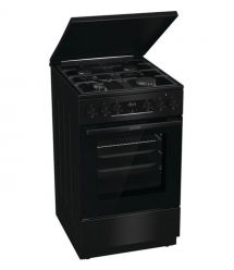 Gorenje Плита комби, 70л, 50x60см, дисплей, чугун, черный