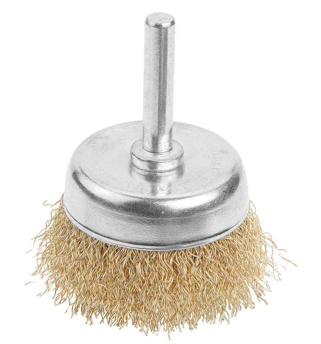 Tolsen Щетка чашечная Профи, торцевая, рифленая проволока 0.3мм, 50мм, с хвостовиком 6.35мм(1/4")