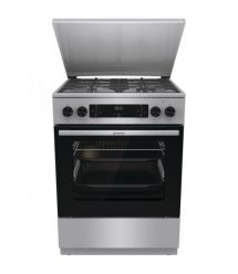 Gorenje Плита комби, 71л, 60x60см, дисплей, чугун, с крышкой, программатор IconLed,нерж