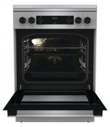Gorenje Плита комби, 71л, 60x60см, дисплей, чугун, с крышкой, программатор IconLed,нерж