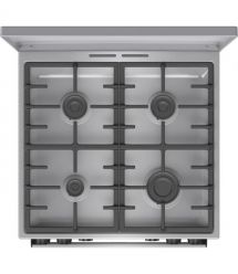 Gorenje Плита комби, 71л, 60x60см, дисплей, чугун, с крышкой, программатор IconLed,нерж