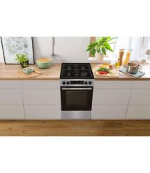 Gorenje Плита комби, 70л, 50x60см, дисплей, чугун, нерж