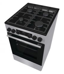 Gorenje Плита комби, 70л, 50x60см, дисплей, чугун, нерж