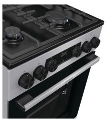 Gorenje Плита комби, 70л, 50x60см, дисплей, чугун, нерж
