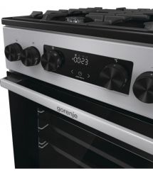 Gorenje Плита комби, 70л, 50x60см, дисплей, чугун, нерж