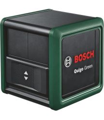 Bosch Нивелир лазерный Quigo Green, точность ± 0.6 мм/м, 12м, зелёный 0.27 кг