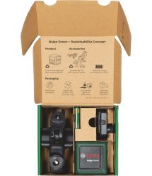 Bosch Нивелир лазерный Quigo Green, точность ± 0.6 мм/м, 12м, зелёный 0.27 кг