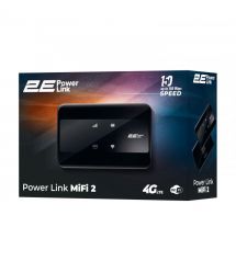 2E Мобильный маршрутизатор PowerLink (MiFi-2) LTE, Wi-Fi4, 1xType-C, 1xCRC9, 2100мА•ч черный
