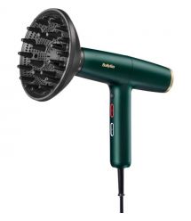 BaByliss Фен Air Power Pro, 1700Вт, режимов-3, дифузор, иониз-я, хол. обдув, зеленый