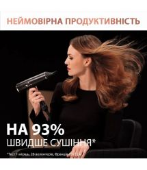 Rowenta Фен Ultimate Experience Maesteria, 2000Вт, режимов-3, дифузор, иониз-я, хол. обдув, черный