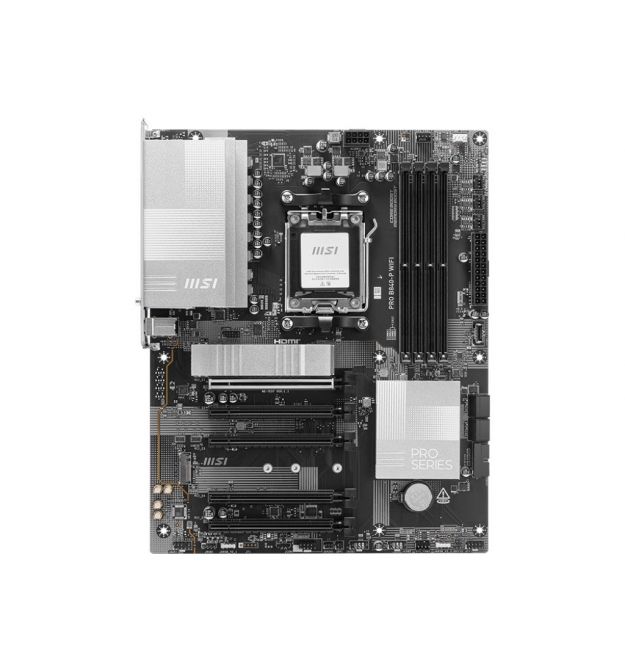 MSI Материнcкая плата PRO B840-P WIFI sAM5 B840 4xDDR5 M.2 HDMI WiFi BT ATX