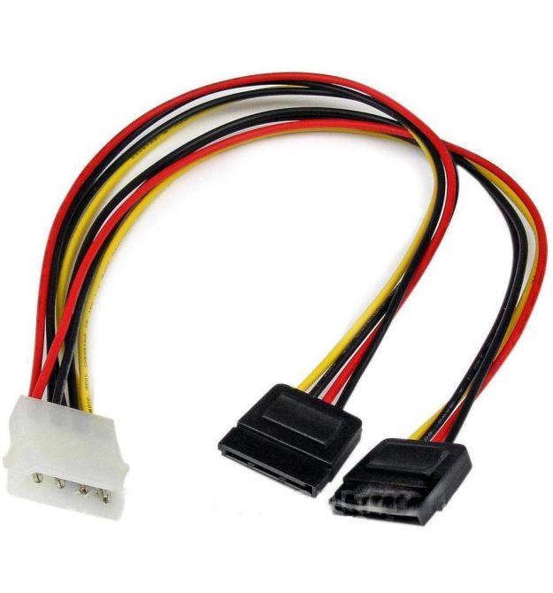 Переходник-делитель питания SATA (4P-2xSATA), 0.2m