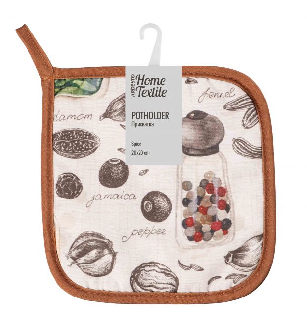 ARDESTO Прихватка Spice 20х20см, 90% полиэстер, 10% хлопок