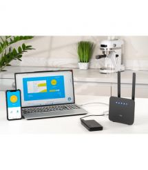 TCL Маршрутизатор LINKHUB (HH42CV2) LTE, Wi-Fi4, 1xFE LAN/WAN, 1xFE LAN, 2xSMA, Чорний + Power Bank 20000мА