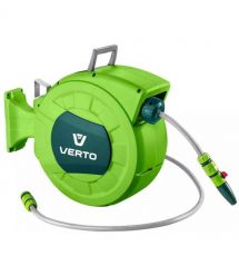 Verto Катушка со шлангом автоматическая 20м+2м шланга 1/2"