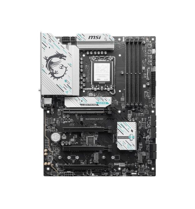MSI Материнcкая плата B860 GAMING PLUS WIFI s1851 B860 4xDDR5 M.2 HDMI DP WiFi BT ATX