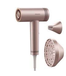 Philips Фен 8000 Series, 1400Вт, режимов-3, ионизиция, хол. обдув, турборежим, розовый
