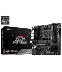 MSI Материнcкая плата B550M PRO-VDH WIFI sAM4 B550 4xDDR4 M.2 HDMI D-Sub WiFi BT mATX
