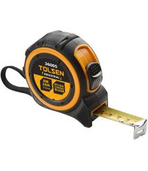 Tolsen Рулетка Эрго, 10мх25мм, автоматическая блокировка сматывания ленты