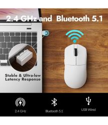 Lemokey Мышь G1 USB-A/USB-C/WL/BT, 8K, білий