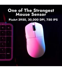 Lemokey Мышь G1 USB-A/USB-C/WL/BT, 8K, білий