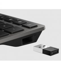 HP Клавиатура мембранная 720 Multi-Device Rechargeable, 109key, WL/BT, EN/UK, чорний