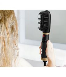 Rowenta Щетка-выпрямитель Powerstraight , темп.режимов-2, 160-200С, ионизация, керамика, черный