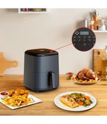 Tefal Мультипечь Easy Fry Max, 1500Вт, чаша-5л, сенсорное управл., 10 программ, пластик, черный