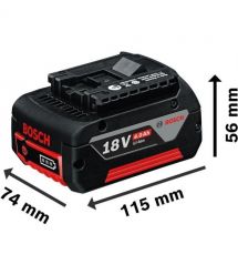 Bosch Аккумулятор GBA, 18В, 4А·ч, 1.1кг