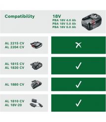 Bosch Аккумулятор PBA, 18В, 6А·час, 0.7кг