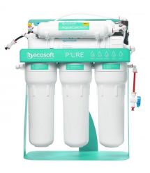 Ecosoft Фильтр обратного осмоса P'URE AquaCalcium Mint с насосом на станине, мембра