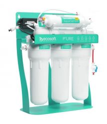 Ecosoft Фильтр обратного осмоса P'URE AquaCalcium Mint с насосом на станине, мембра