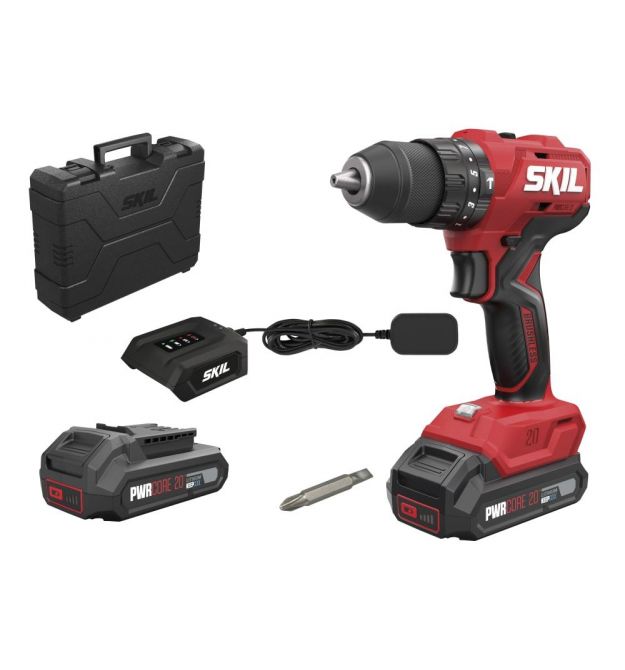 Skil Шуруповерт-дрель ударная аккумуляторная 3021 HB 20В 2х2А·час 55Нм 450·1700об·мин 0.83кг кейс