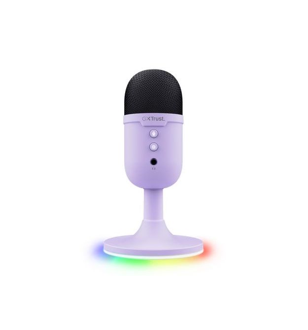 Trust Микрофон GXT 234 Yunix, USB-A, фиолетовый