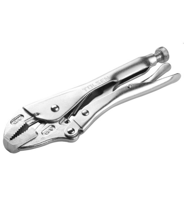 Tolsen Клещи зажимные Профи, 0-50мм, храповой механизм, 250мм