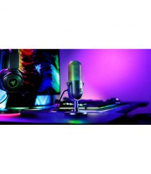 Razer Микрофон геймерский Seiren V3 Chroma, Uni, RGB, USB-A, 2м, чёрный