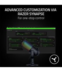 Razer Микрофон геймерский Seiren V3 Chroma, Uni, RGB, USB-A, 2м, чёрный