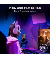 Razer Микрофон геймерский Seiren V3 Chroma, Uni, RGB, USB-A, 2м, чёрный