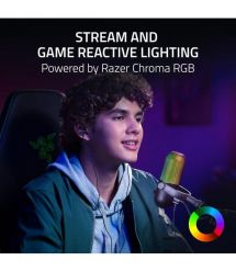 Razer Микрофон геймерский Seiren V3 Chroma, Uni, RGB, USB-A, 2м, чёрный